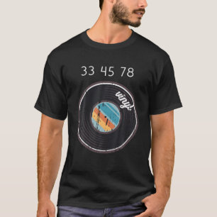 Camiseta 33 45 78 RPM Vintage Retro Vinil Record