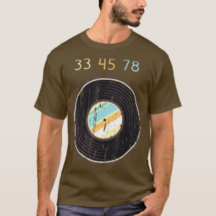 Camiseta 33 45 78 RPM Vintage Shirt Retro Vinyl Record