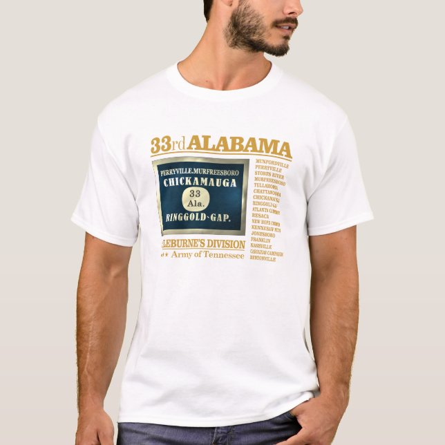 Camiseta 33.a Infantaria do Alabama (BA2) (Frente)