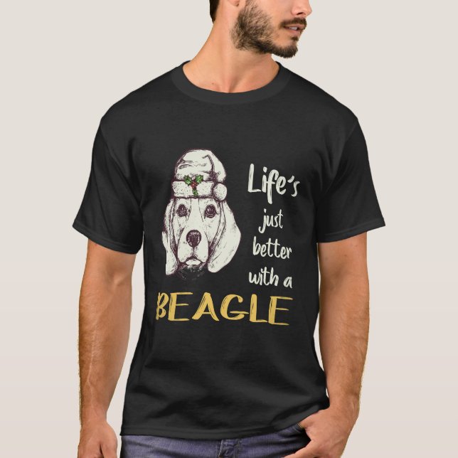 Camiseta 33 A Vida É Só Melhor Com Um Beagle (Frente)