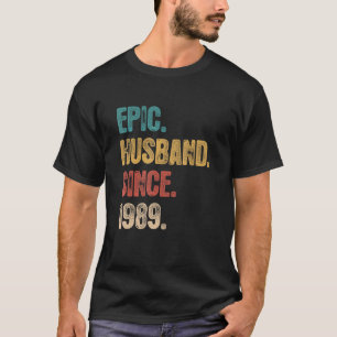 Camiseta 33 Aniversário De Casamento Para O Marido Epic Des
