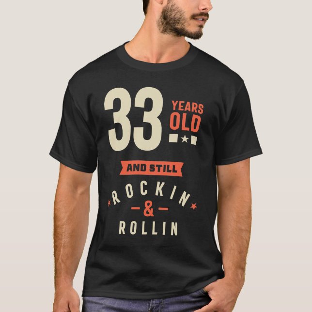 Camiseta 33 anos - 33 anos Presente (Frente)