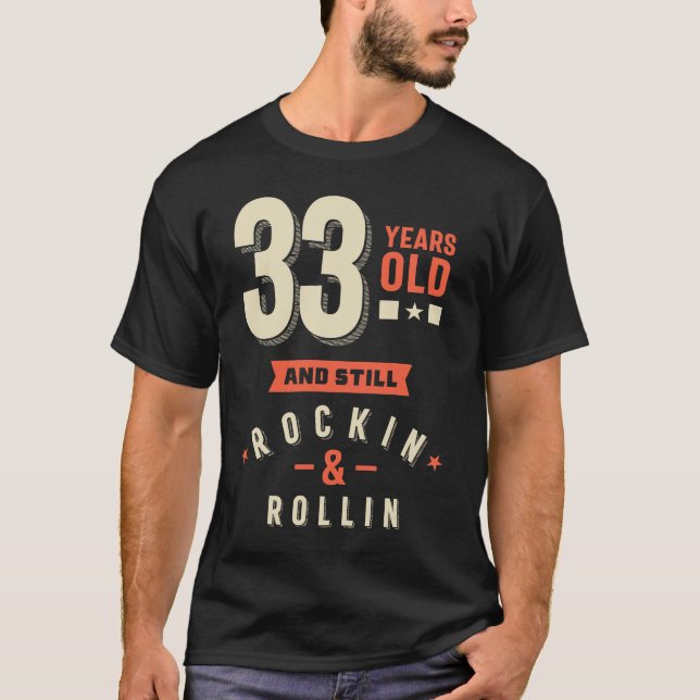 Camiseta 33 anos - 33 anos Presente (Frente)
