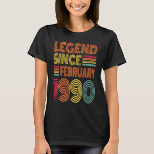 Camiseta 33 anos de idade incrível desde fevereiro de 1990