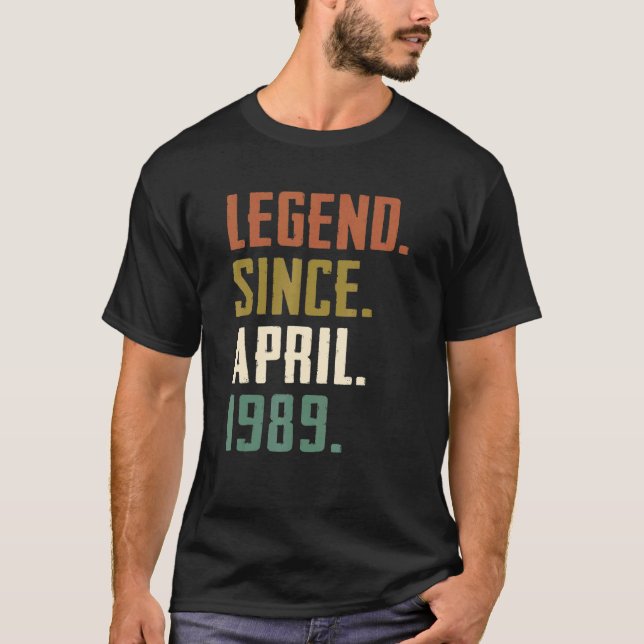 Camiseta 33 Anos De Legenda Desde Abril De 1989 33º Anivers (Frente)