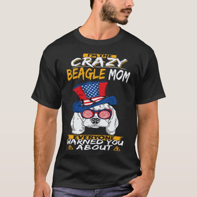 Camiseta 33 Eu Sou a Mãe Louca do Beagle Beagle (Frente)