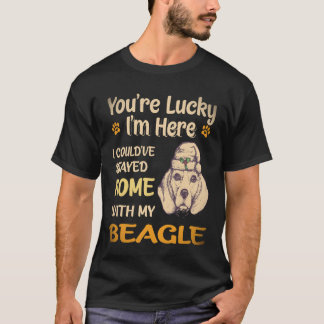 Camiseta 33 Fiquei em Casa Com Meu Beagle