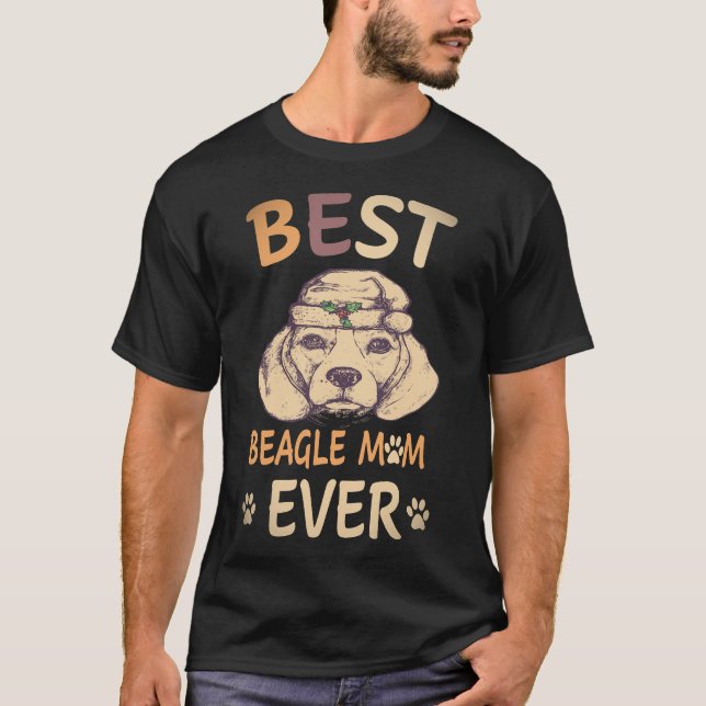 Camiseta 33 Melhor Mãe Beagle de Todos os Tempos Beagle (Frente)