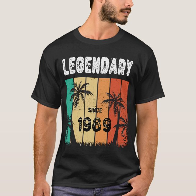 Camiseta 33.o aniversário de 1989 Aniversário para as Mulhe (Frente)