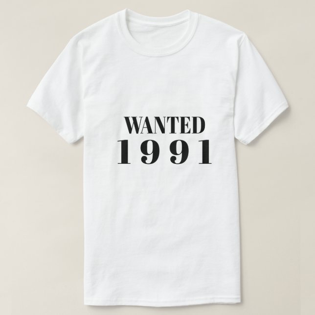 Camiseta 33.o aniversário de 1991 (Frente do Design)