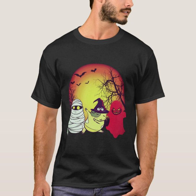 Camiseta 33 Porquinho-da-índia Halloween Abóbora (Frente)