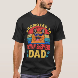 Camiseta 33 Promovido a Pai de Pastor Alemão Pastor Alemão