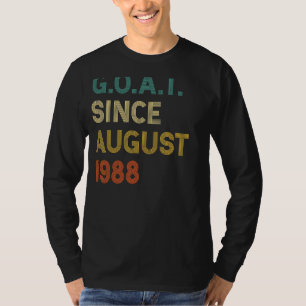 Camiseta 34º Aniversário, 34 Anos De Idade, Caprino Desde A