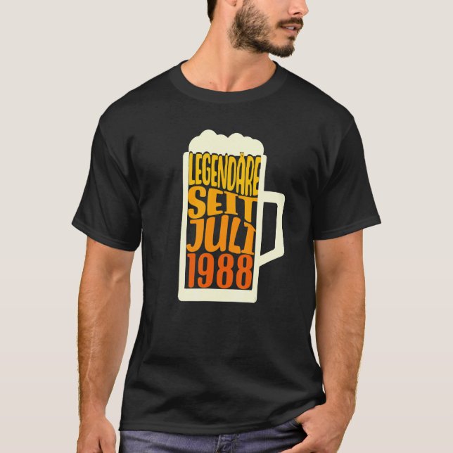 Camiseta 34º aniversário da legendária da cerveja desde jul (Frente)