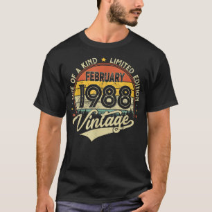 Camiseta 34º Aniversário Oferece 34 Anos De Nascer Retroati