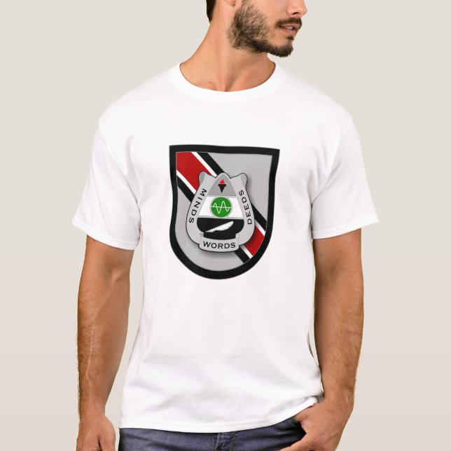 Camiseta 346th Operações psicológicas Co DUI 1 (Frente)