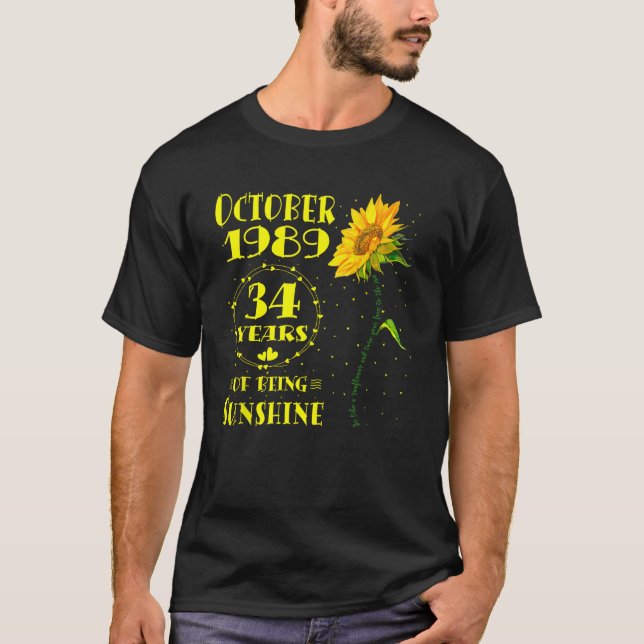 Camiseta 34. º aniversário 34 anos Nascer de amantes de gir (Frente)