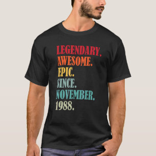 Camiseta 34. º aniversário da Legendária Epic Espetacular d