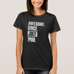 Camiseta 34 anos de idade 34.º aniversário fantástico desde