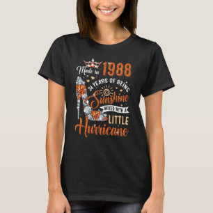 Camiseta 34 Anos Feitos Em 1988, Aniversário Da Rainha Diam