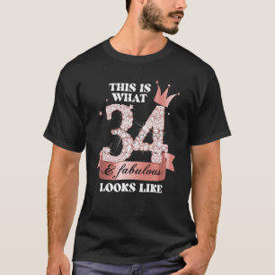 Camiseta 34 e fabuloso I Black Peach Party Group Candid Pho