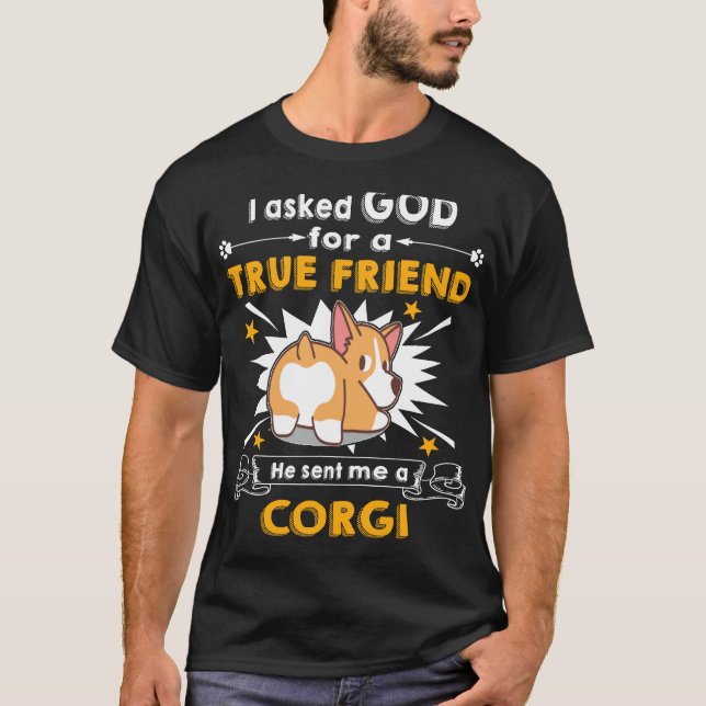Camiseta 34 Ele Me Enviou Um Corgi (Frente)
