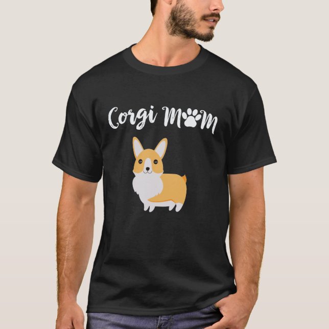 Camiseta 34 Mãe Corgi Corgi (Frente)