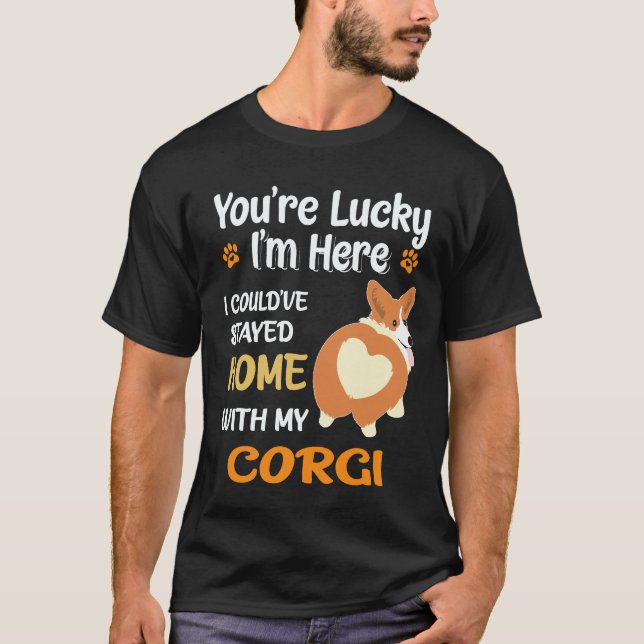 Camiseta 34 Você é Corgi Sortudo (Frente)