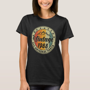 Camiseta 35º Aniversário de 1988 Mulheres de Aniversário Ho