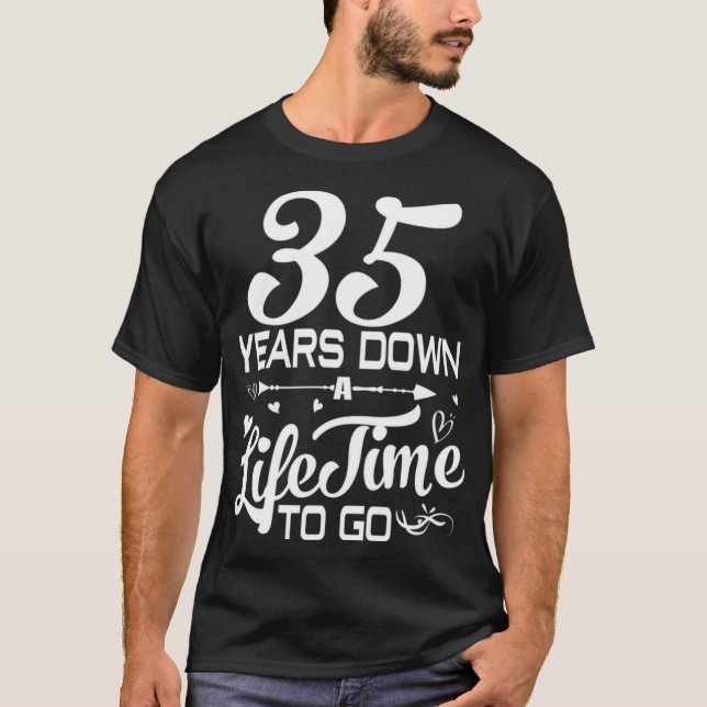 Camiseta 35º Aniversário de Casamento (Frente)