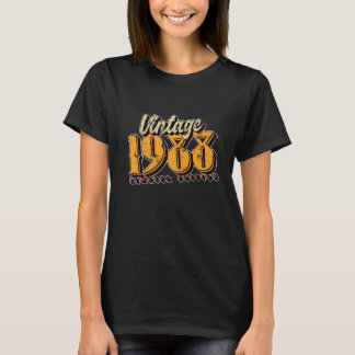 Camiseta 35º aniversário engraçado Vintage 1988 Edição limi