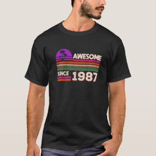 Camiseta 35º aniversário Homens Mulheres Incríveis Desde 19