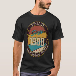 Camiseta 35º Aniversário Mulher 35 Anos 1988 Decorativa