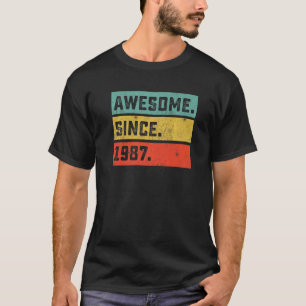 Camiseta 35.º aniversário incrível desde 1987 35 anos