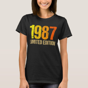 Camiseta 35.º Aniversário Mulheres 35 anos 1987 5