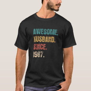 Camiseta 35 Aniversário De Casamento Para Ele Espetacular M