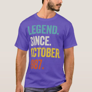 Camiseta 35 anos de lenda desde outubro de 1987 35º anivers