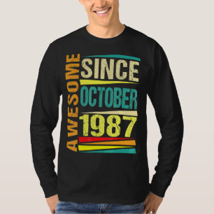 Camiseta 35 anos de lenda desde outubro de 1987 35º nascime