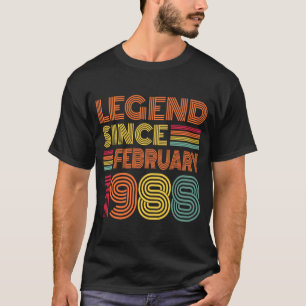 Camiseta 35 anos é incrível desde fevereiro de 1988 35º ani