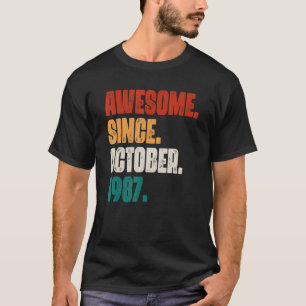 Camiseta 35 anos é incrível desde outubro de 1987 35º anive