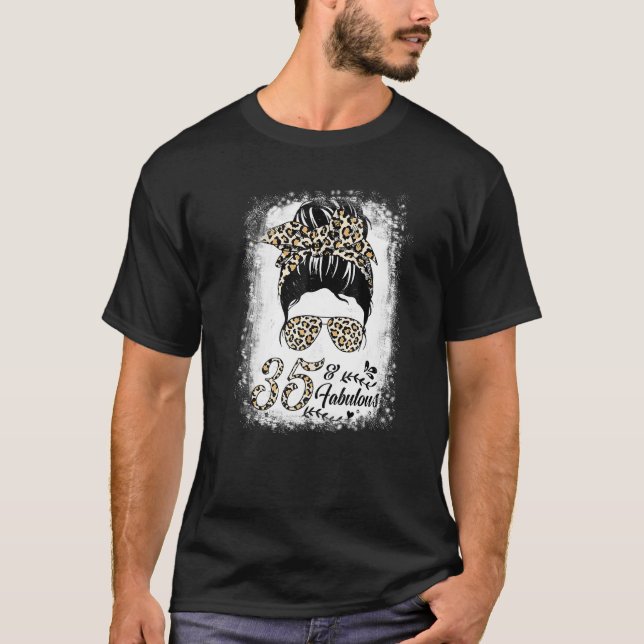 Camiseta 35 anos Fabuloso e Mensageiro Leopard 35 (Frente)