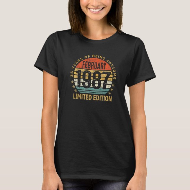 Camiseta 35 anos Fevereiro 1987 35 dias (Frente)