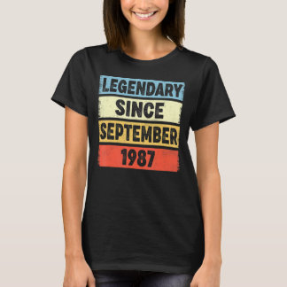 Camiseta 35 anos Legendário desde setembro de 1987 35º B