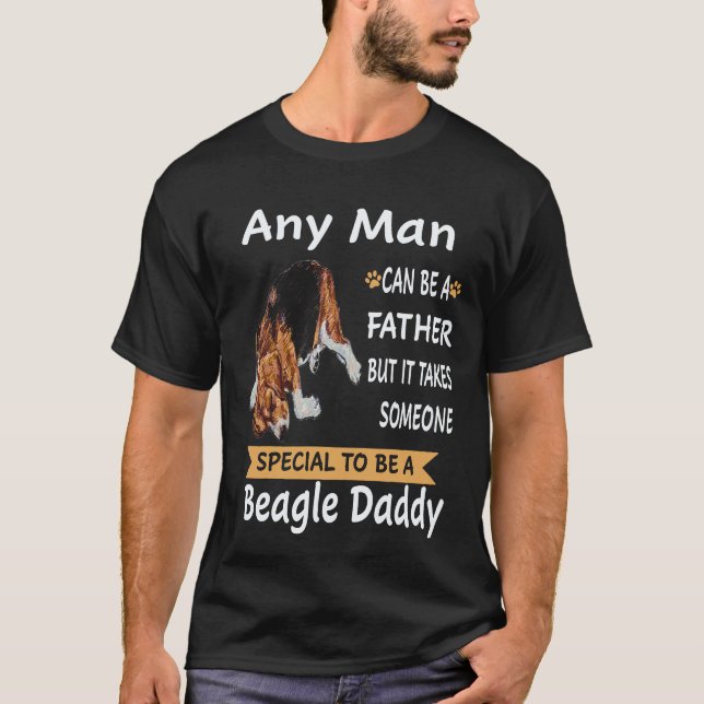 Camiseta 35 Qualquer Homem - Beagle Daddy Beagle (Frente)
