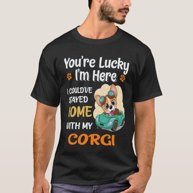 Camiseta 35 Você é Corgi Sortudo (Frente)
