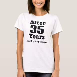 Camiseta 35o Aniversário (engraçado)