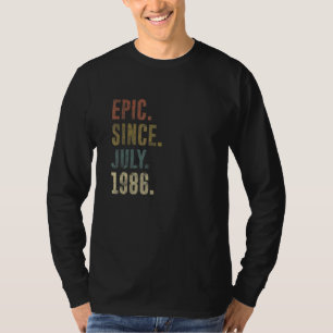 Camiseta 36º aniversário da Epic desde julho de 1986