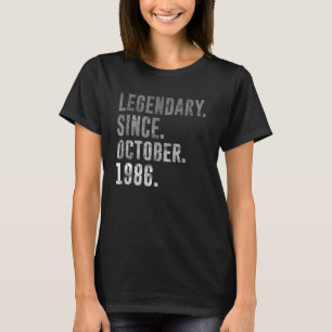 Camiseta 36º aniversário da Legendária Vintage desde outubr