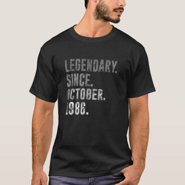 Camiseta 36º aniversário da Legendária Vintage desde outubr (Frente)