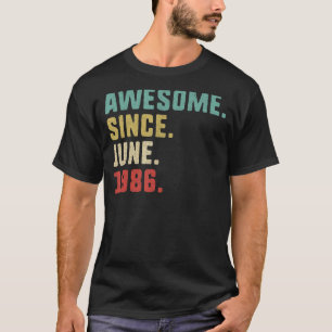 Camiseta 36º aniversário dos homens incríveis desde junho d